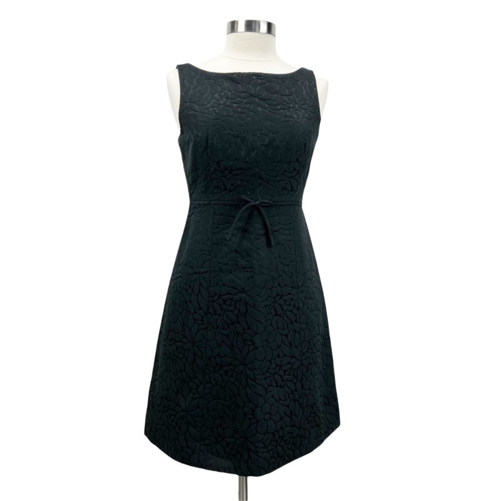 J. Crew Sleeveless Textured Floral Silk Blend Tea Cocktail Dress